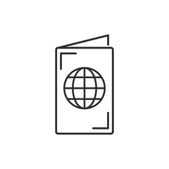 Passport Icon Logo Template Illustration Design