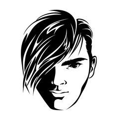 Portrait of a guy isolated on white background