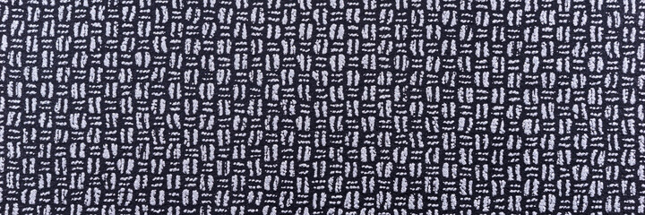 Black and white minimalist seamless pattern. Abstract monochrome panoramic background. Simple wallpaper with tiny shapes