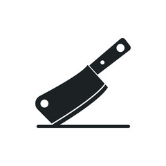 Knife flat icon design template