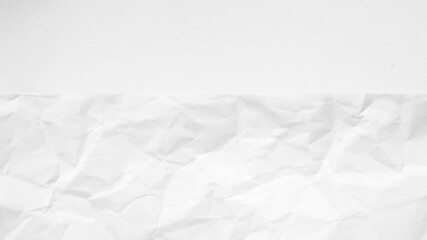 White Paper Texture background. Crumpled white paper abstract shape background with space paper recycle for text