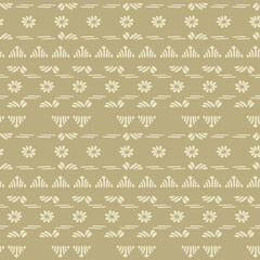 Japanese Tiny Floral Motif Vector Seamless Pattern