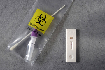 proben müllbeutel und negativer coronatest