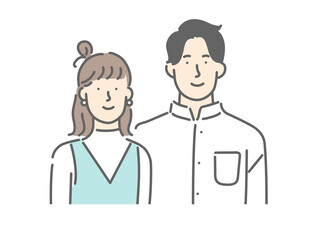 仲良く並んで歩くシニア夫婦のイラスト素材 Chum Wall Mural Ch Emma 仲良く並んで歩くシニア夫婦のイラスト素材 Chum Wall Mural Ch Emma
