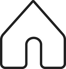 House icon sign - stock vector	
