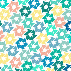 Pattern, Drawing triangles in color
