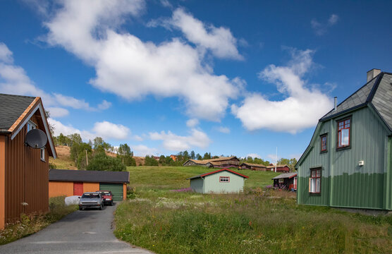 Old buildings - Roeros area is well-known for its copper mines -Rrøndelag,Norway,scandinavia,Europe