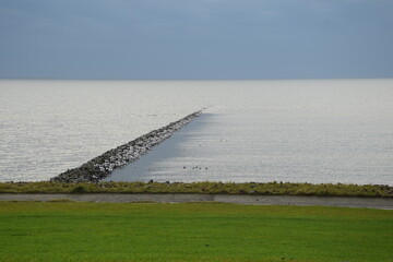 Landgewinnung an der Nordsee