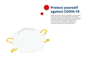 surgical or medical face mask to protect corona virus, covid-19 vector isolated on white background illustration ep29