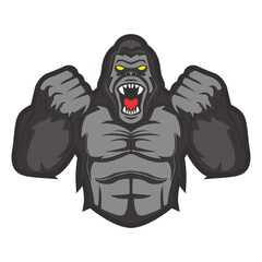 gorilla logo vector © Creative