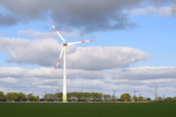 Windrad in Norddeutschland