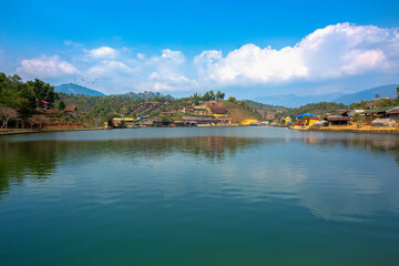 Fototapeta na wymiar Mae Hong Son Province, Thailand, Color Image, Famous Place, Hill