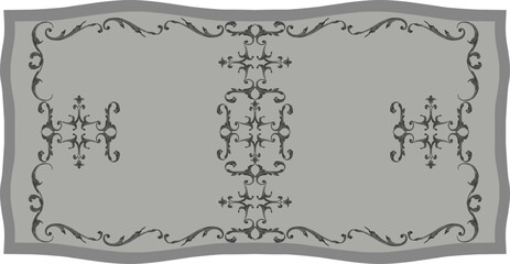 Obraz premium Motif d'inspiration feuilles d'acanthe