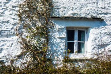 Window detail in a cottage near Elterwater, cumbria, UK.