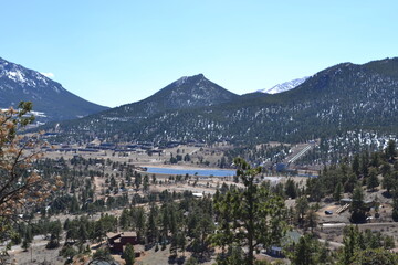 Fototapeta premium view of the mountains