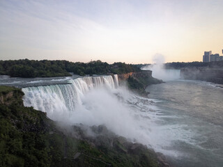 falls at sunset