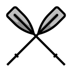 Icon Of Boat Oars