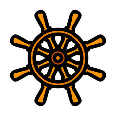 Obraz premium Icon Of Steering Wheel