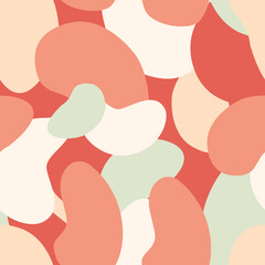 Seamless camouflage pattern of pastel colors