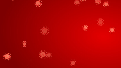 Coronavirus red pattern banner background. Abstract healthcare Illustrations concept COVID-19.