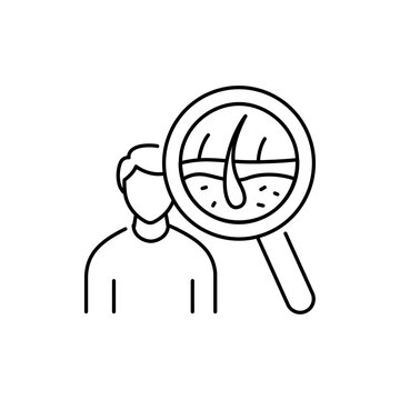 recommend clip art: Trichology color line icon. Pictogram for web page, mobile app