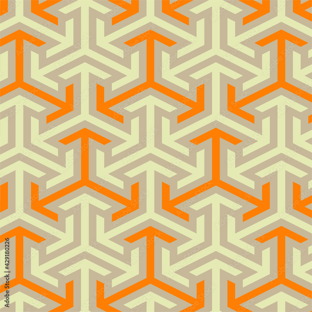 Poster vector seamless lattice pattern. modern stylish texture with monochrome trellis. repeating geometric