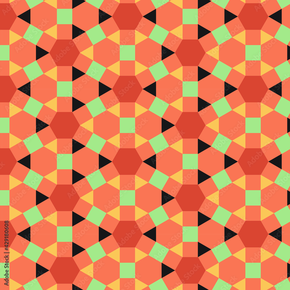 Poster Vector seamless lattice pattern. Modern stylish texture with monochrome trellis. Repeating geometric grid. Simple design background.1.eps