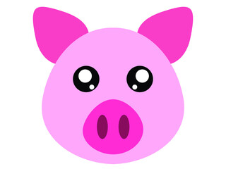 Cute pink piggy
