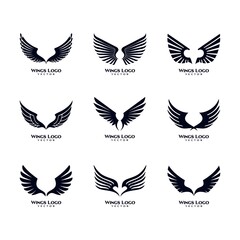 Wings Logo Vector Set