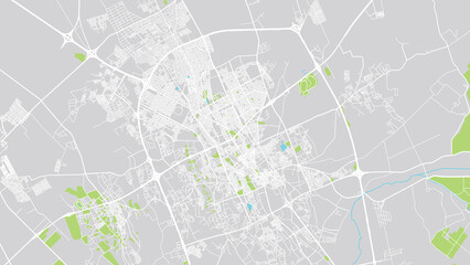 Urban vector city map of Buraydah, Saudi Arabia, Middle East