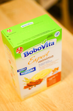 POZNAN, POLAND - Apr 06, 2016: Bobovita Expert Minima Gluten Free Baby Food