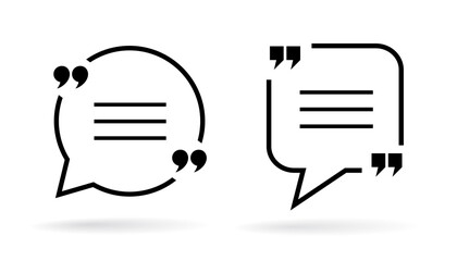 Speech bubble vector icons