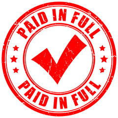 Rubber stamp paid in full © Arcady