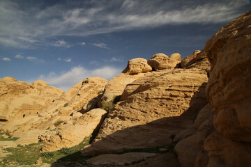 Petra, Jordan, the landscape before entering the Siq