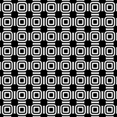 A simple black tile connected by circles. Vector.