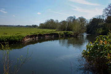 Fototapeta na wymiar River Trent at Wolseley Bridge Nr Rugeley in Staffordshire