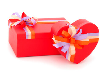 Gift boxes, gifts on a white background isolated.
