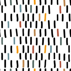 doodle pattern of dashes. hand-drawn abstract background. trendy pastel colors. vector illustration