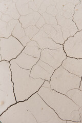 Dried cracked earth soil ground texture background. Mosaic pattern of sunny dried earth soil