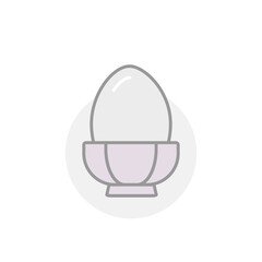 Colorful egg vector icon isolated on white background. Food symbol modern, simple, vector, icon for website design, mobile app, ui. Vector Illustration