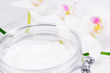 Körpercreme mit Orchidee