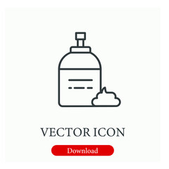 Moisturizing vector icon.  Editable stroke. Linear style sign for use on web design and mobile apps, logo. Symbol illustration. Pixel vector graphics - Vector