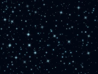Fototapeta premium starry night sky background illustration. Design illustration with star's space. Digital painting