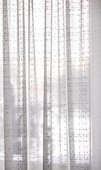 Bright room, curtains, white window sill, pillows