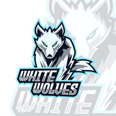 Winter wolves Modern Illustration Vector for logo esport