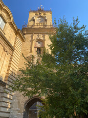 Tour de l'Horloge, the clock tower of the city hall of Aix en Provence, France