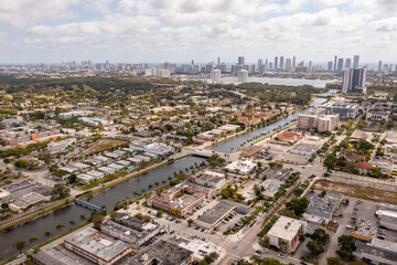 Aerial photo Royal Glades River Miami FL