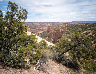 Ancient cliff dwelling and awesome canyons at the Navajo National Monument outside Kayenta Arizona