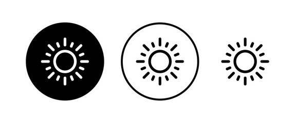 Sun icons set. Sun vector icon