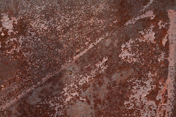 Texture of rusty metal close-up